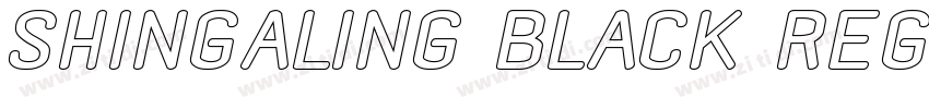 Shingaling Black Reg字体转换